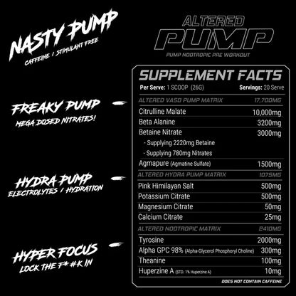 Altered Pump (Stim Free)