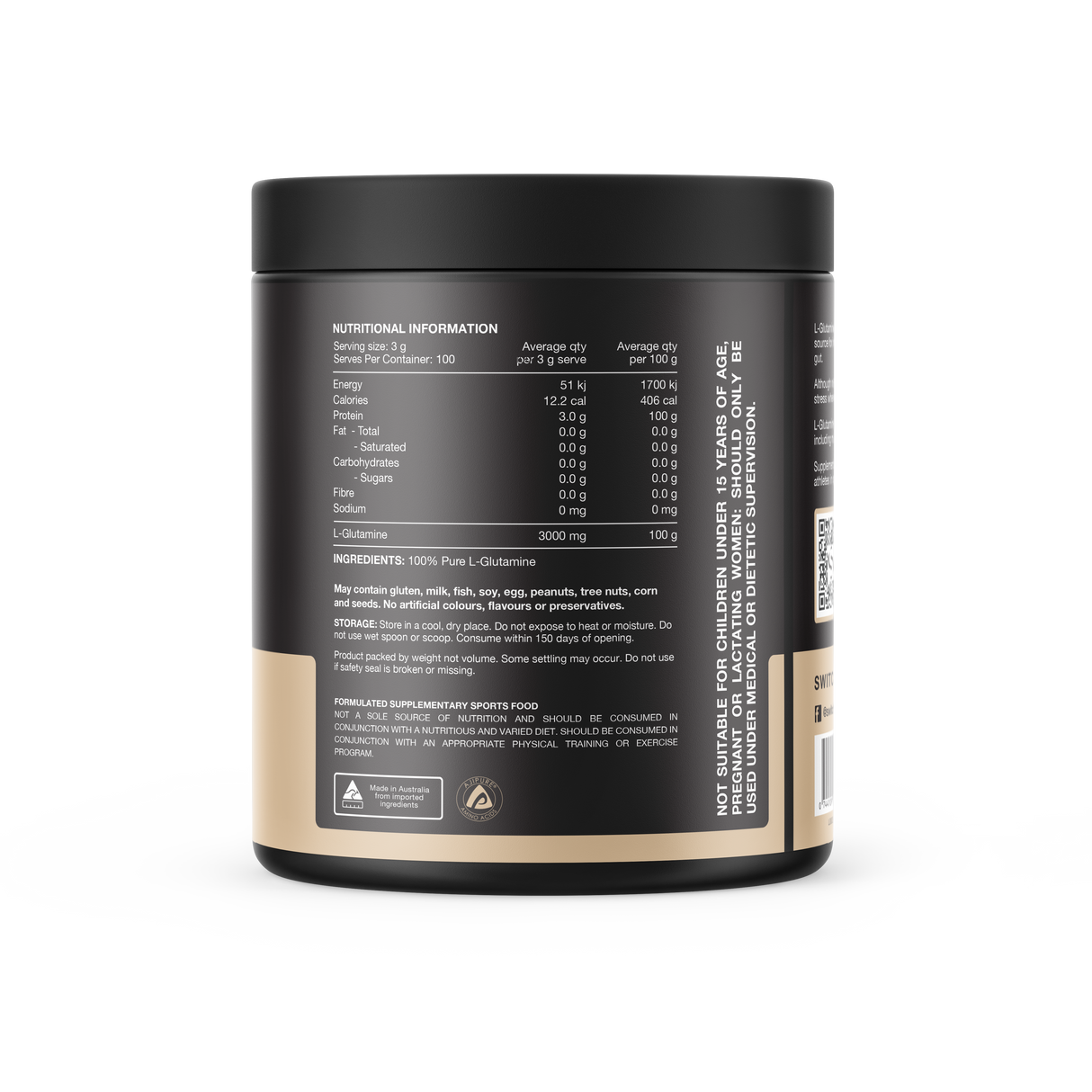 Glutamine 300g by Switch